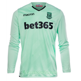Camisolas de Futebol Stoke City Guarda Redes Equipamento Alternativa 2017/18 Manga Comprida