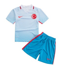 Camisolas de Futebol Turquia Criança Equipamento Alternativa 2016/17 Manga Curta