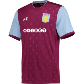 Camisolas de Futebol Aston Villa Equipamento Principal 2017/18 Manga Curta