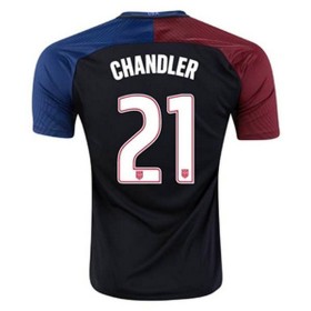 Camisolas de Futebol Estados Unidos CHANDLER Equipamento Alternativa 2016/17 Manga Curta