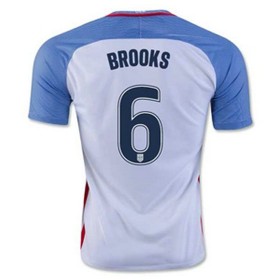Camisolas de Futebol Estados Unidos BROOKS Equipamento Principal 2016/17 Manga Curta