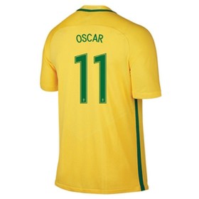 Camisolas de Futebol Brasil OSCAR Equipamento Principal 2016/17 Manga Curta