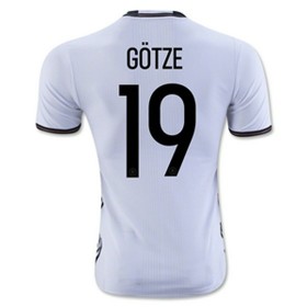 Camisolas de Futebol Alemanha GOTZE Equipamento Principal Euro 2016