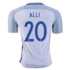 Camisolas de Futebol Inglaterra ALLI Equipamento Principal 2016/17 Manga Curta