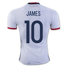 Camisolas de Futebol Colômbia JAMES Equipamento Principal 2016/17 Manga Curta