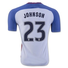 Camisolas de Futebol Estados Unidos JOHNSON Equipamento Principal 2016/17 Manga Curta