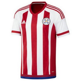Camisolas de Futebol Paraguai Equipamento Principal 2016/17 Manga Curta