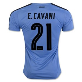 Camisolas de Futebol Uruguai Edinson Cavani Equipamento Principal 2016/17 Manga Curta