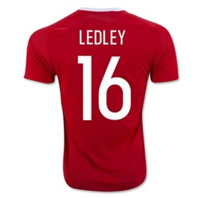 Camisolas de Futebol País de Gales LEDLEY Equipamento Principal Euro 2016