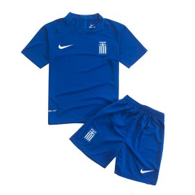 Camisolas de Futebol Grécia Criança Equipamento Alternativa 2016/17 Manga Curta