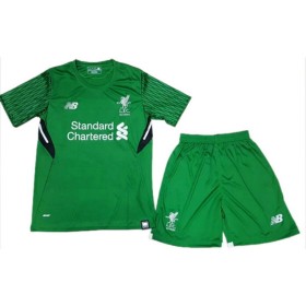 Camisolas de Futebol Liverpool Criança Guarda Redes Equipamento Principal 2017/18 Manga Curta