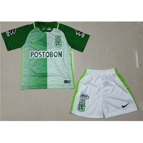 Camisolas de Futebol Atlético Nacional Criança Equipamento Principal 2017/18 Manga Curta