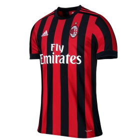Camisolas de Futebol AC Milan Equipamento Principal 2017/18 Manga Curta