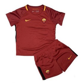 Camisolas de Futebol AS Roma Criança Equipamento Principal 2017/18 Manga Curta