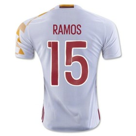Camisolas de Futebol Espanha RAMOS Equipamento Alternativa Euro 2016