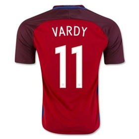 Camisolas de Futebol Inglaterra VARDY Equipamento Alternativa 2016/17 Manga Curta