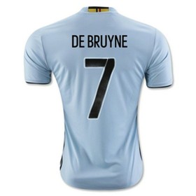 Camisolas de Futebol Bélgica DE BRUYNE Equipamento Alternativa Euro 2016