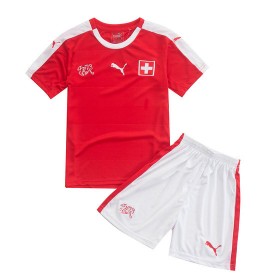 Camisolas de Futebol Suíça Criança Equipamento Principal Euro 2016