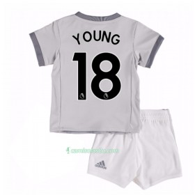 Camisolas de Futebol Manchester United Ashley Young 18 Criança Equipamento 3ª 2017/18 Manga Curta