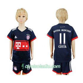 Camisolas de Futebol Bayern München James Rodriguez 11 Criança Equipamento Alternativa 2017/18 Manga Curta