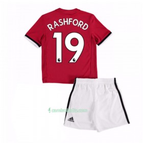 Camisolas de Futebol Manchester United Marcus Rashford 19 Criança Equipamento Principal 2017/18 Manga Curta