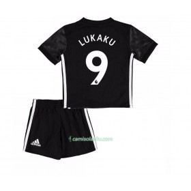 Camisolas de Futebol Manchester United Romelu Lukaku 9 Criança Equipamento Alternativa 2017/18 Manga Curta