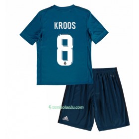 Camisolas de Futebol Real Madrid Toni Kroos 8 Criança Equipamento 3ª 2017/18 Manga Curta