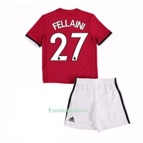 Camisolas de Futebol Manchester United Marouane Fellaini 27 Criança Equipamento Principal 2017/18 Manga Curta