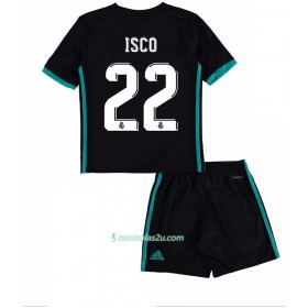 Camisolas de Futebol Real Madrid Isco 22 Criança Equipamento Alternativa 2017/18 Manga Curta
