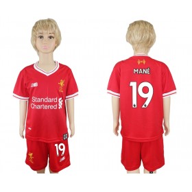 Camisolas de Futebol Liverpool Sadio Mane 19 Criança Equipamento Principal 2017/18 Manga Curta