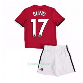 Camisolas de Futebol Manchester United Daley Blind 17 Criança Equipamento Principal 2017/18 Manga Curta