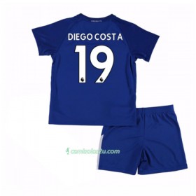 Camisolas de Futebol Chelsea Diego Costa 19 Criança Equipamento Principal 2017/18 Manga Curta