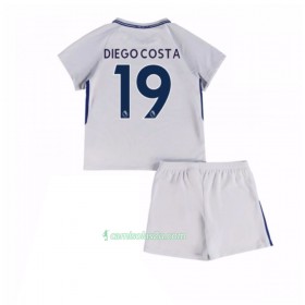 Camisolas de Futebol Chelsea Diego Costa 19 Criança Equipamento Alternativa 2017/18 Manga Curta