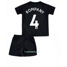 Camisolas de Futebol Manchester City Vincent Kompany 4 Criança Equipamento 3ª 2017/18 Manga Curta