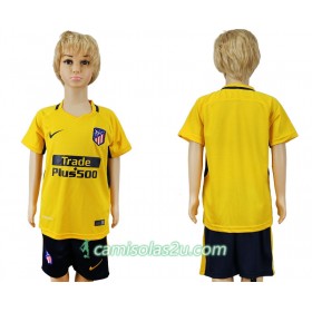Camisolas de Futebol Atlético Madrid Criança Equipamento Alternativa 2017/18 Manga Curta