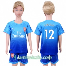 Camisolas de Futebol Arsenal Olivier Giroud 12 Criança Equipamento Alternativa 2017/18 Manga Curta