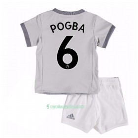 Camisolas de Futebol Manchester United Paul Pogba 6 Criança Equipamento 3ª 2017/18 Manga Curta