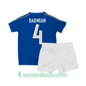 Camisolas de Futebol Itália Darmian 4 Criança Equipamento Principal 2016 Manga Curta