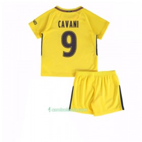 Camisolas de Futebol Paris Saint-Germain Edinson Cavani 9 Criança Equipamento Alternativa 2017/18 Manga Curta