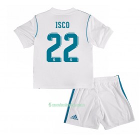 Camisolas de Futebol Real Madrid Isco 22 Criança Equipamento Principal 2017/18 Manga Curta