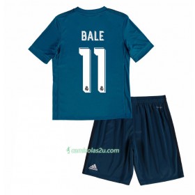 Camisolas de Futebol Real Madrid Gareth Bale 11 Criança Equipamento 3ª 2017/18 Manga Curta