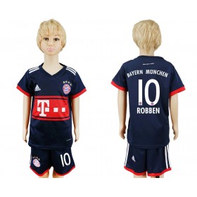 Camisolas de Futebol Bayern München Arjen Robben 10 Criança Equipamento Alternativa 2017/18 Manga Curta