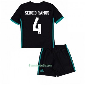 Camisolas de Futebol Real Madrid Sergio Ramos 4 Criança Equipamento Alternativa 2017/18 Manga Curta