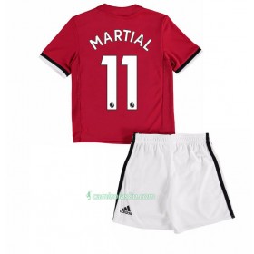Camisolas de Futebol Manchester United Anthony Martial 11 Criança Equipamento Principal 2017/18 Manga Curta