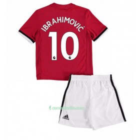 Camisolas de Futebol Manchester United Zlatan Ibrahimovic 10 Criança Equipamento Principal 2017/18 Manga Curta