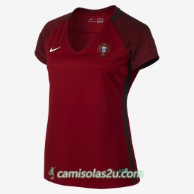 Camisolas de Futebol Portugal Mulher Equipamento Principal Euro 2016