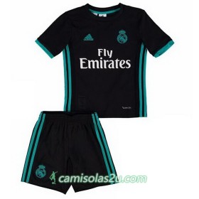 Camisolas de Futebol Real Madrid Criança Equipamento Alternativa 2017/18 Manga Curta